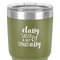 Sassy Quotes 30 oz Stainless Steel Ringneck Tumbler - Olive - Close Up