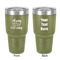 Sassy Quotes 30 oz Stainless Steel Tumbler - Olive - Double-Sided
