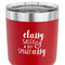 Sassy Quotes 30 oz Stainless Steel Ringneck Tumbler - Red - CLOSE UP