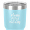 Sassy Quotes 30 oz Stainless Steel Ringneck Tumbler - Teal - Close Up