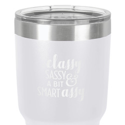 Sassy Quotes 30 oz Stainless Steel Tumbler - White - Double-Sided