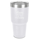 Sassy Quotes 30 oz Stainless Steel Tumbler - White - Single-Sided