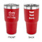 Sassy Quotes 30 oz Stainless Steel Ringneck Tumblers - Red - Double Sided - APPROVAL