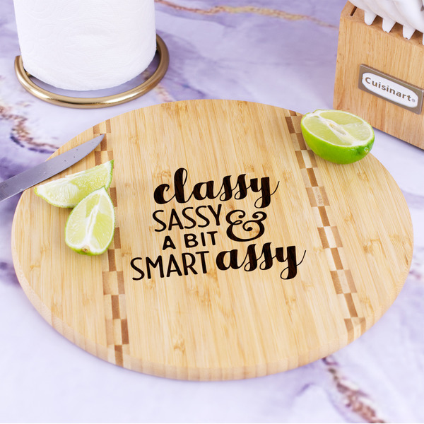 Sassy Quotes Bamboo Cutting Board - In Context