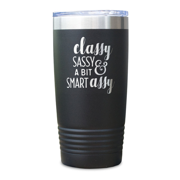 Sassy Quotes Black Polar Camel Tumbler - 20oz - Single Sided - Approval