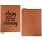 Sassy Quotes Cognac Leatherette Portfolios with Notepad - Large - Single Sided - Apvl