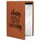 Sassy Quotes Cognac Leatherette Portfolios with Notepad - Small - Main