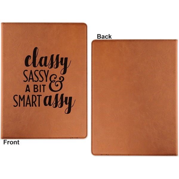 Sassy Quotes Cognac Leatherette Portfolios with Notepad - Small - Single Sided- Apvl