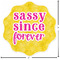 Sassy Quotes Custom Shape Iron On Patches - L PATCH w/measurements