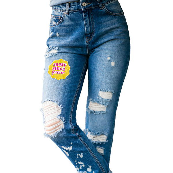 Sassy Quotes Custom Shape Iron On Patches - L - single APPROVAL