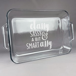Sassy Quotes Glass Baking and Cake Dish