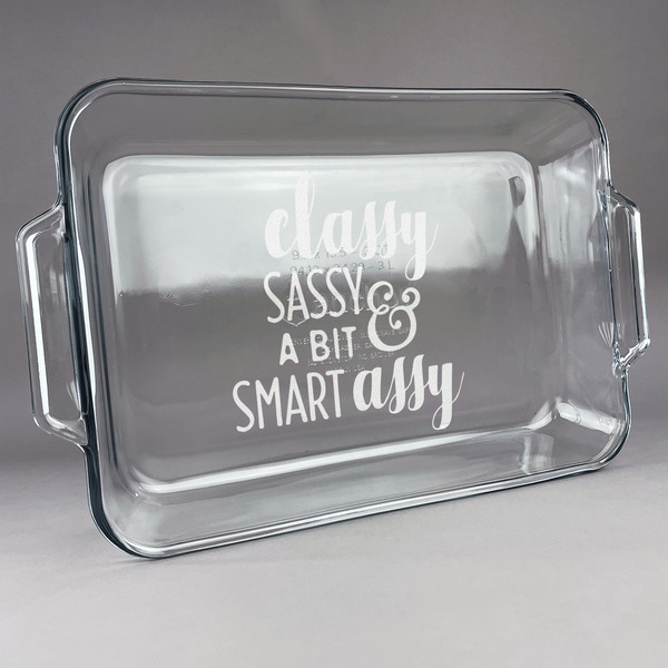 Custom Sassy Quotes Glass Baking and Cake Dish