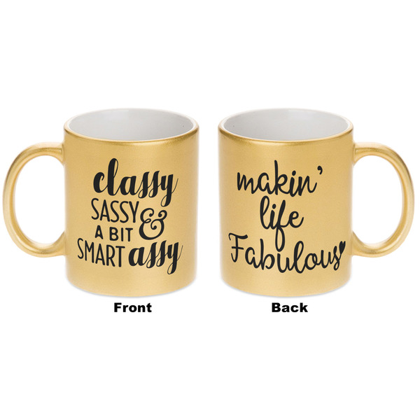 Sassy Quotes Gold Mug - Apvl
