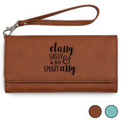 Sassy Quotes Ladies Leather Wallet - Laser Engraved