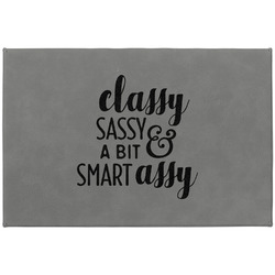 Sassy Quotes Large Gift Box w/ Engraved Leather Lid