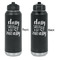Sassy Quotes Laser Engraved Water Bottles - Front & Back Engraving - Front & Back View