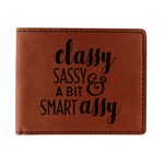 Sassy Quotes Leatherette Bifold Wallet (Personalized)