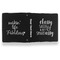 Sassy Quotes Leather Binder - 1" - Black- Back Spine Front View