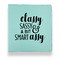 Sassy Quotes Leather Binders - 1" - Teal - Front View