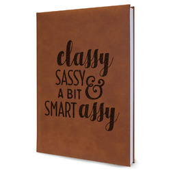 Sassy Quotes Leather Sketchbook