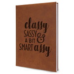 Sassy Quotes Leather Sketchbook - Large - Single Sided