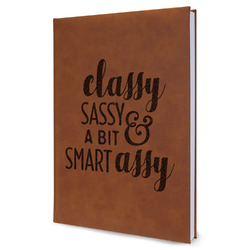 Sassy Quotes Leather Sketchbook - Large - Single Sided