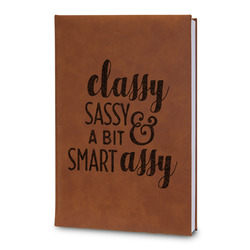Sassy Quotes Leatherette Journal - Large - Double Sided