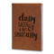 Sassy Quotes Leatherette Journals - Large - Double Sided - Angled View