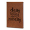 Sassy Quotes Leatherette Journal - Large - Double Sided