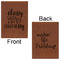 Sassy Quotes Leatherette Journals - Large - Double Sided - Front & Back View
