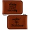 Sassy Quotes Leatherette Magnetic Money Clip - Front and Back