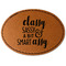 Sassy Quotes Leatherette Patches - Oval