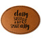 Sassy Quotes Faux Leather Iron On Patch - Oval