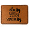 Sassy Quotes Leatherette Patches - Rectangle