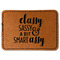 Sassy Quotes Faux Leather Iron On Patch - Rectangle