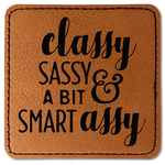 Sassy Quotes Faux Leather Iron On Patch - Square