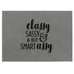 Sassy Quotes Medium Gift Box w/ Engraved Leather Lid