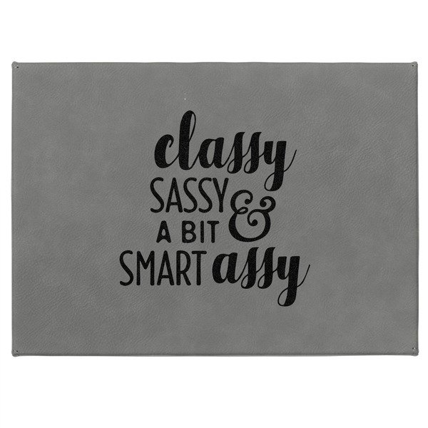 Sassy Quotes Medium Gift Box with Engraved Leather Lid - Approval