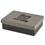 Sassy Quotes Medium Gift Box w/ Engraved Leather Lid