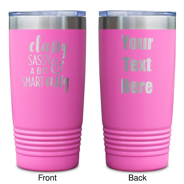 Sassy Quotes Pink Polar Camel Tumbler - 20oz - Double Sided - Approval