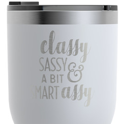 Sassy Quotes RTIC Tumbler - White - Engraved Front & Back (Personalized)