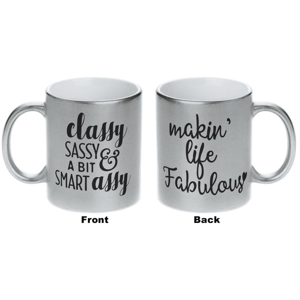 Sassy Quotes Silver Mug - Approval