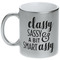 Sassy Quotes Silver Mug - Main