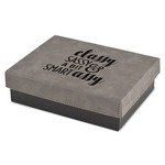 Sassy Quotes Small Gift Box w/ Engraved Leather Lid