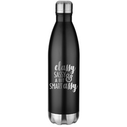 Sassy Quotes Water Bottle - 26 oz. Stainless Steel - Laser Engraved