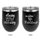 Sassy Quotes Stainless Wine Tumblers - Black - Double Sided - Approval