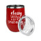 Sassy Quotes Stainless Wine Tumblers - Red - Double Sided - Alt View