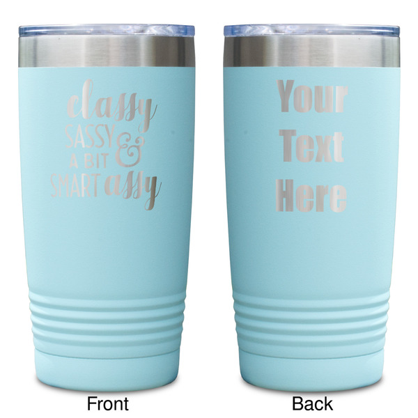 Sassy Quotes Teal Polar Camel Tumbler - 20oz -Double Sided - Approval