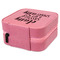 Sassy Quotes Travel Jewelry Boxes - Leather - Pink - View from Rear