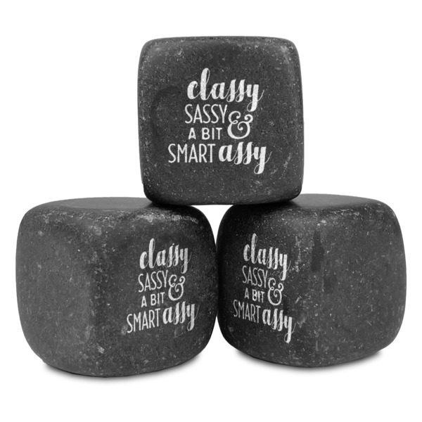 Custom Sassy Quotes Whiskey Stone Set
